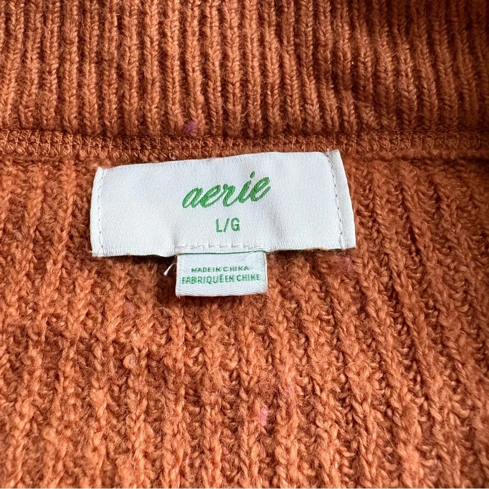 Aerie Warm Cinnamon Knit Sweater - Picture 2 of 7